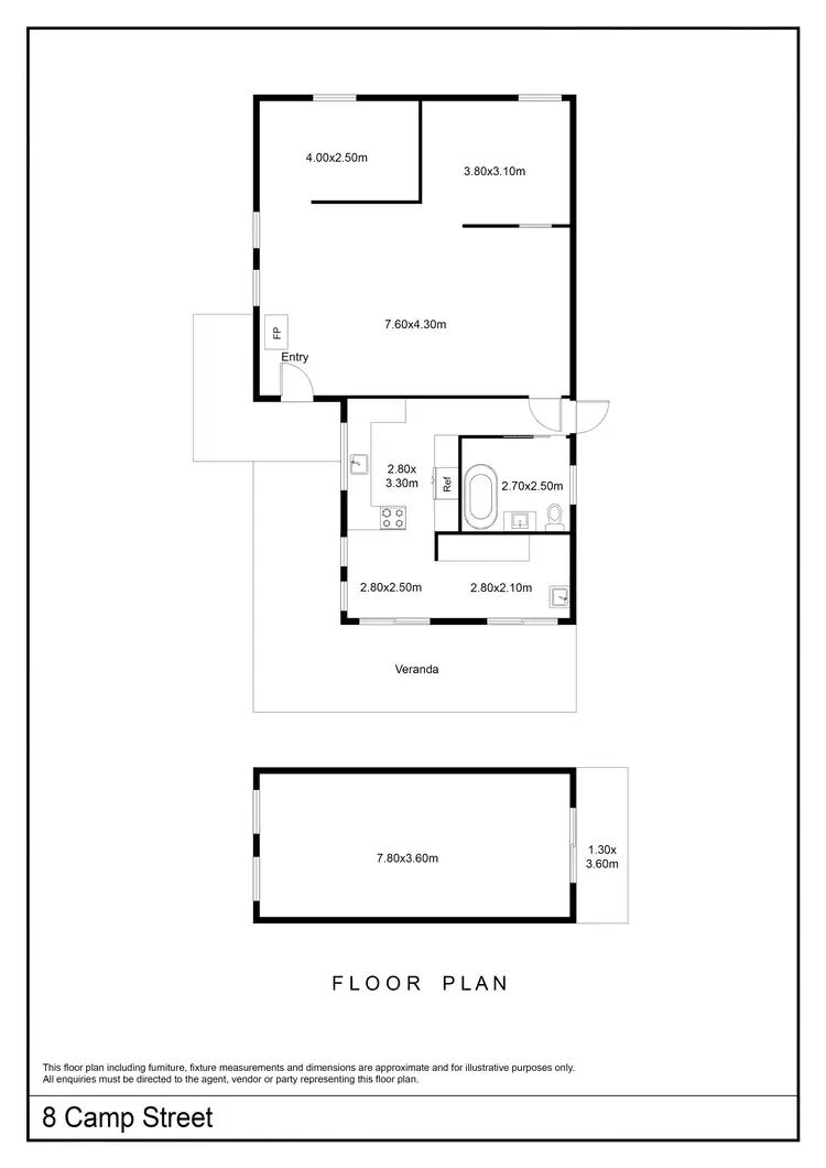 Floorplan of Homely rural property listing, 8 Camp Street, Grabben Gullen Via, Crookwell NSW 2583