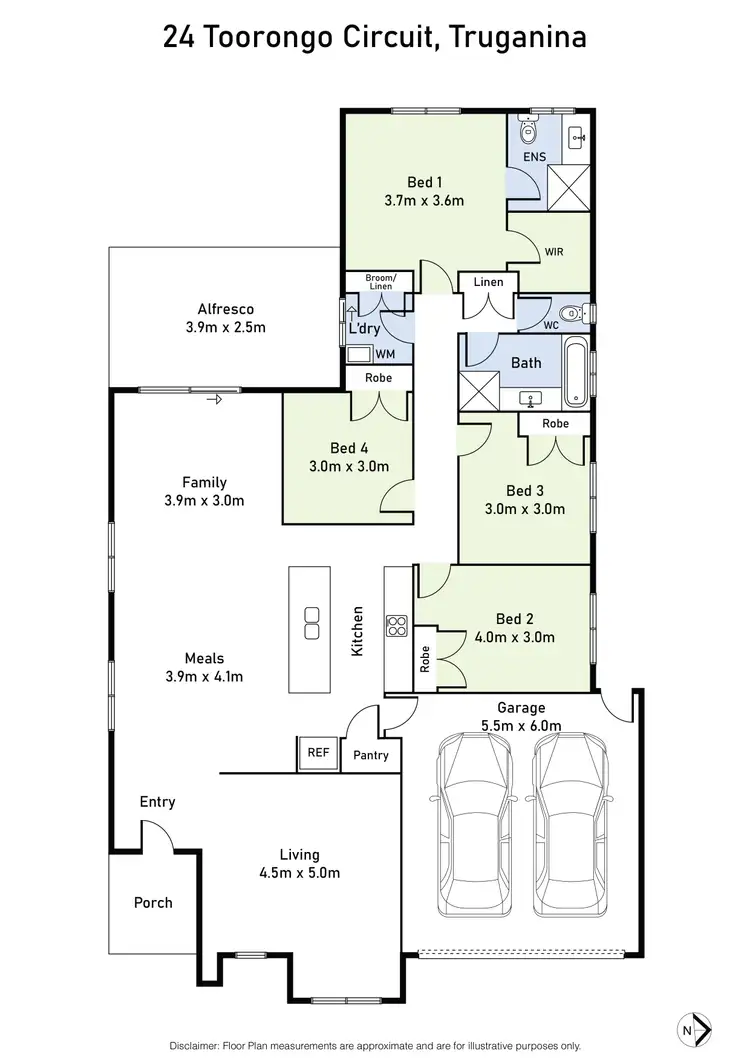 Floorplan of Homely house listing, 24 Toorongo Circuit, Truganina VIC 3029