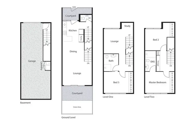Floorplan of Homely townhouse listing, 22/1 Calaby Street, Coombs ACT 2611