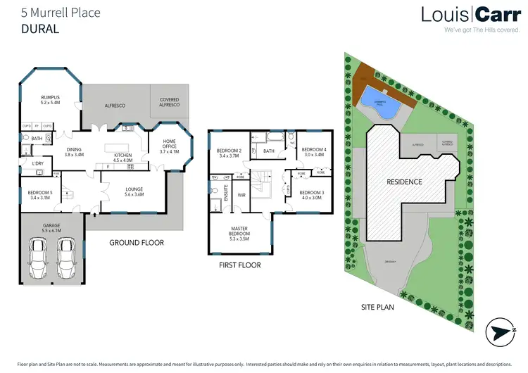Floorplan of Homely house listing, 5 Murrell Place, Dural NSW 2158