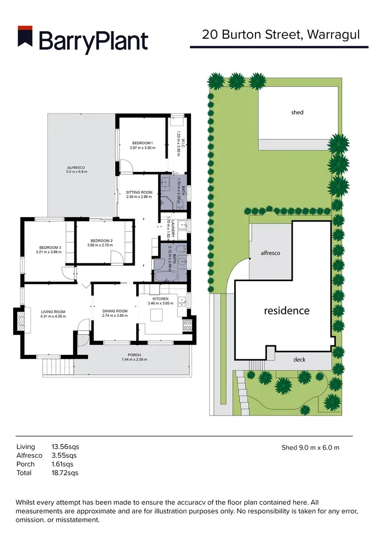 Floorplan of Homely house listing, 20 Burton Street, Warragul VIC 3820