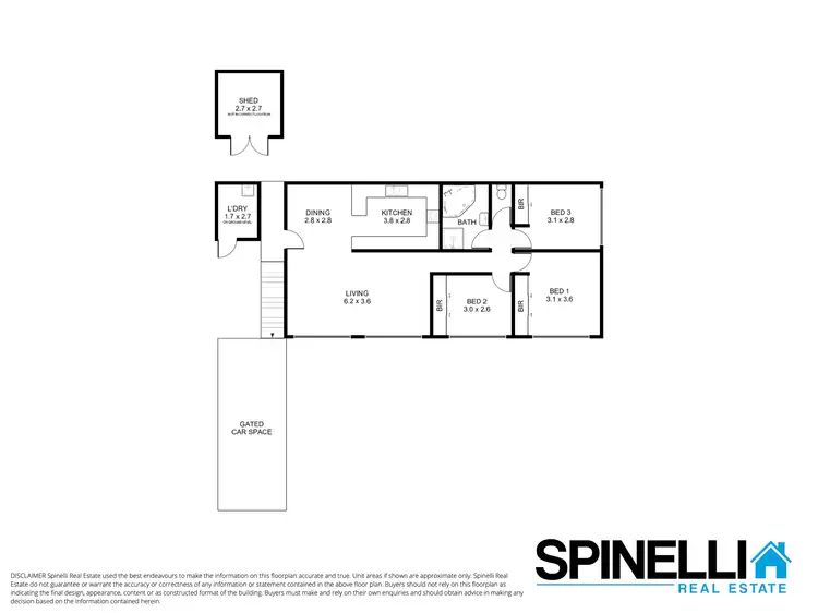 Floorplan of Homely unit listing, 13a Miall Way, Albion Park Rail NSW 2527