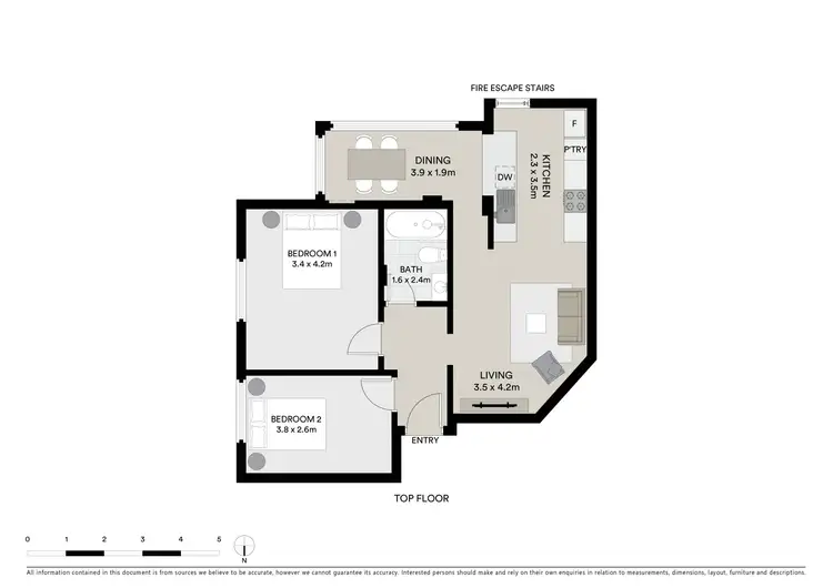 Floorplan of Homely apartment listing, 9/3 Cox Avenue, Bondi Beach NSW 2026