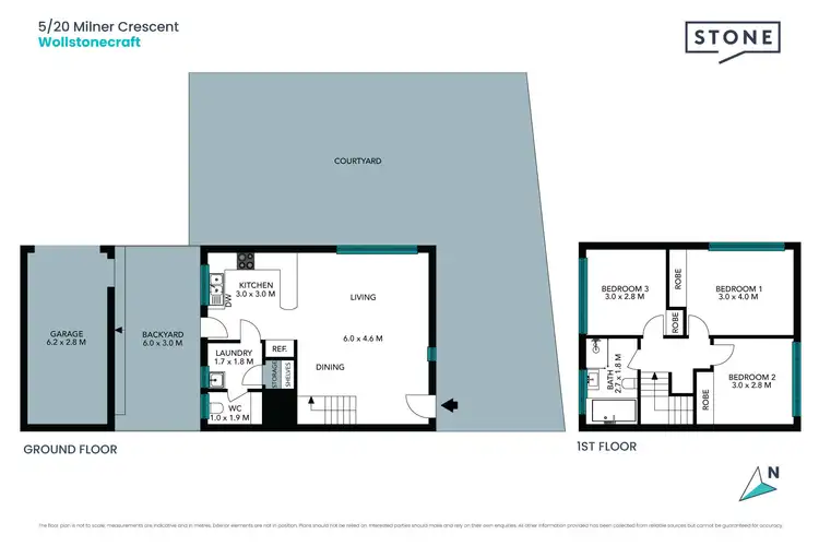 Floorplan of Homely townhouse listing, 5/20 Milner Crescent, Wollstonecraft NSW 2065