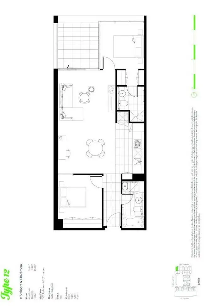 Floorplan of Homely apartment listing, 401/11 Shamrock Street, Abbotsford VIC 3067
