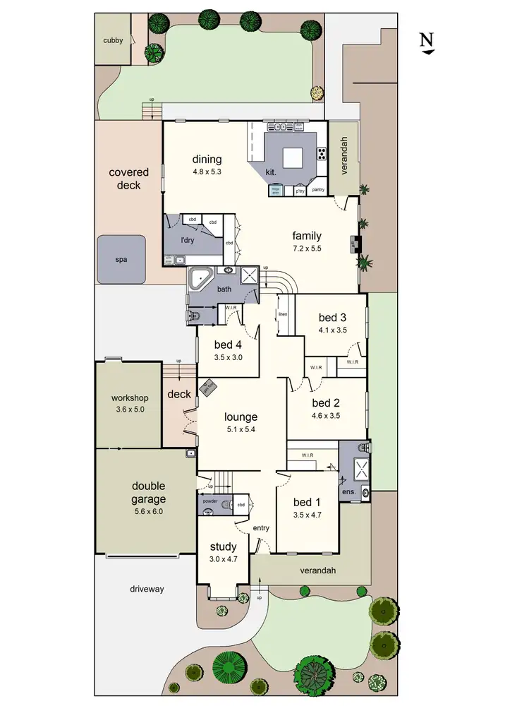 Floorplan of Homely house listing, 7 Banker Court, Lilydale VIC 3140