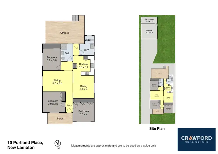 Floorplan of Homely house listing, 10 Portland Place, New Lambton NSW 2305