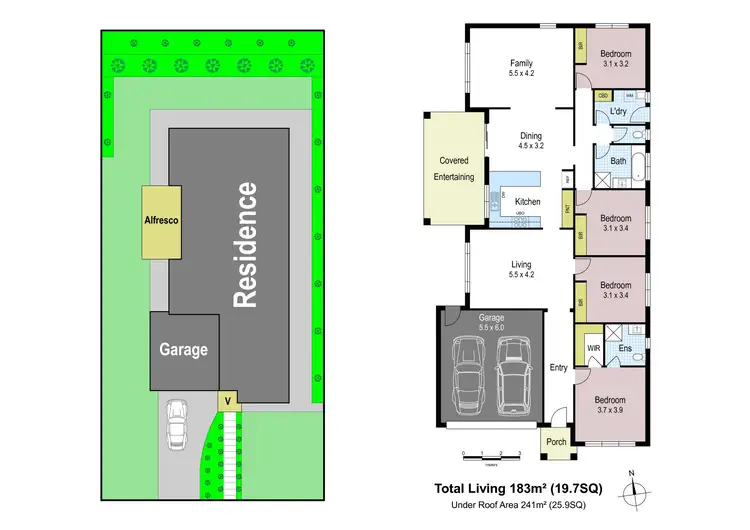 Floorplan of Homely house listing, 4 Leura Street, Drouin VIC 3818