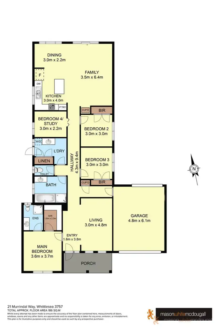 Floorplan of Homely house listing, 21 Murrindal Way, Whittlesea VIC 3757