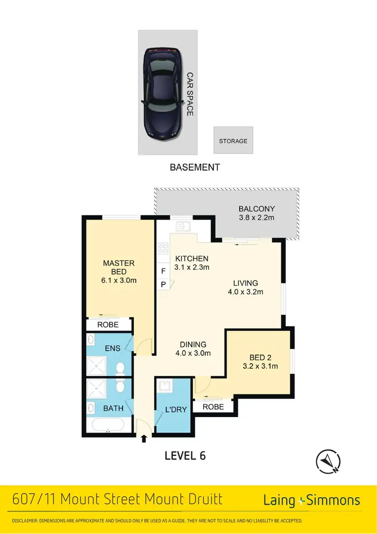 Floorplan of Homely unit listing, 607/11 Mount Street, Mount Druitt NSW 2770