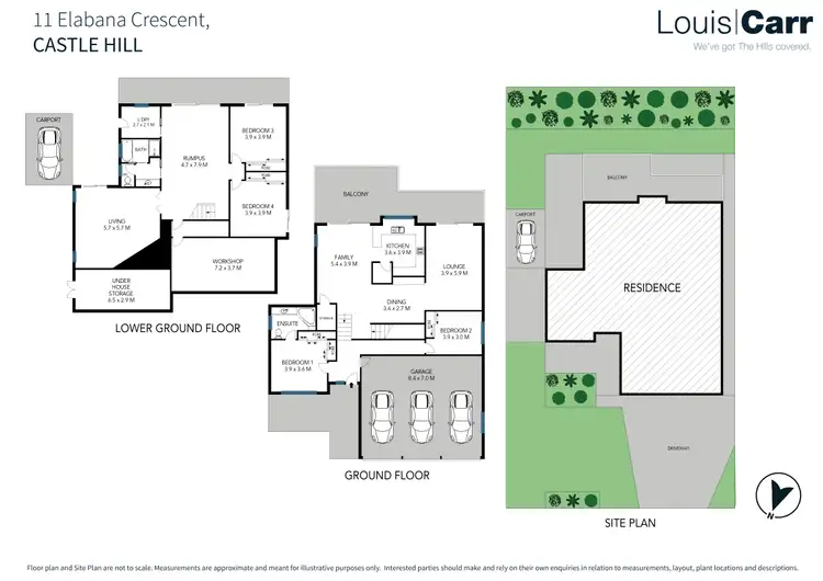 Floorplan of Homely house listing, 11 Elabana Crescent, Castle Hill NSW 2154