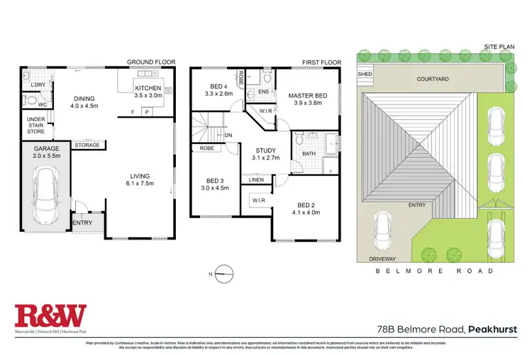 Floorplan of Homely semi-detached listing, 78B Belmore Road, Peakhurst NSW 2210