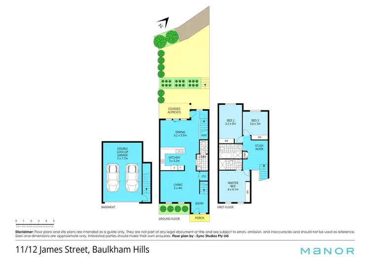 Floorplan of Homely townhouse listing, 11/12-18 James Street, Baulkham Hills NSW 2153
