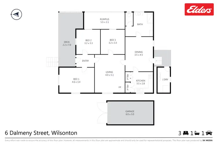 Floorplan of Homely house listing, 6 Dalmeny Street, Wilsonton QLD 4350