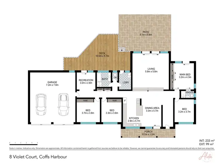 Floorplan of Homely house listing, 8 Violet Court, Coffs Harbour NSW 2450