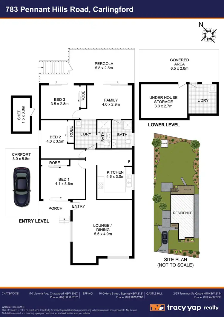 Floorplan of Homely house listing, 783 Pennant Hills Road, Carlingford NSW 2118