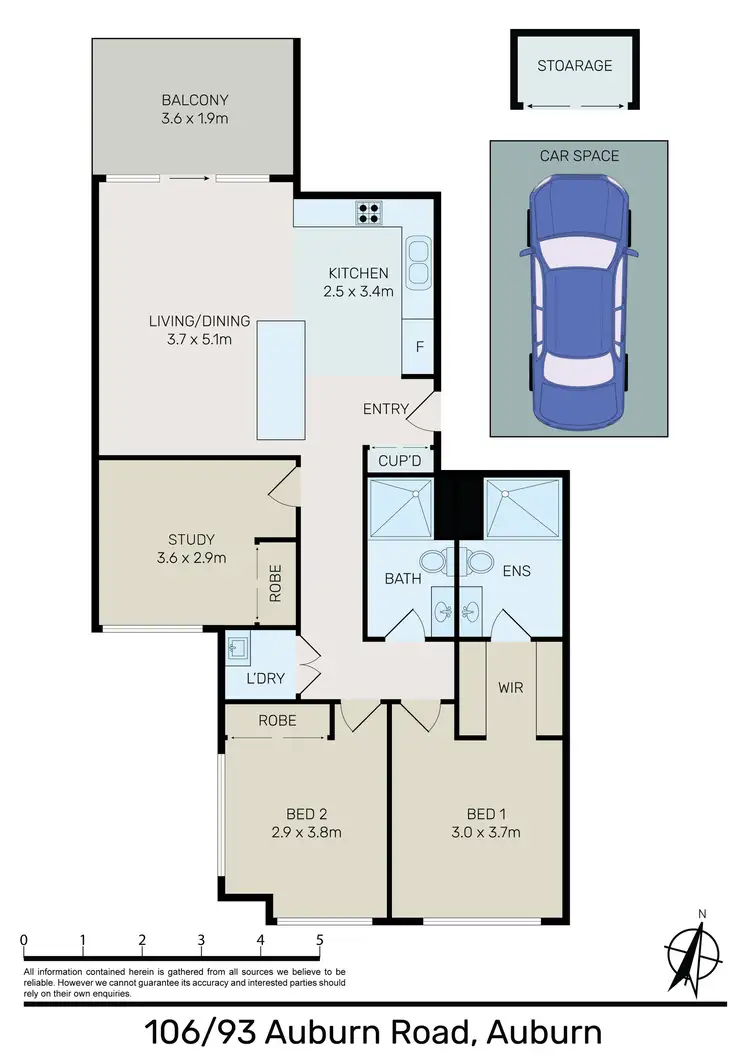 Floorplan of Homely apartment listing, 106/93 Auburn Road, Auburn NSW 2144
