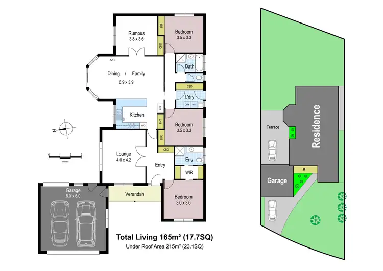 Floorplan of Homely house listing, 18 Clifford Drive, Drouin VIC 3818