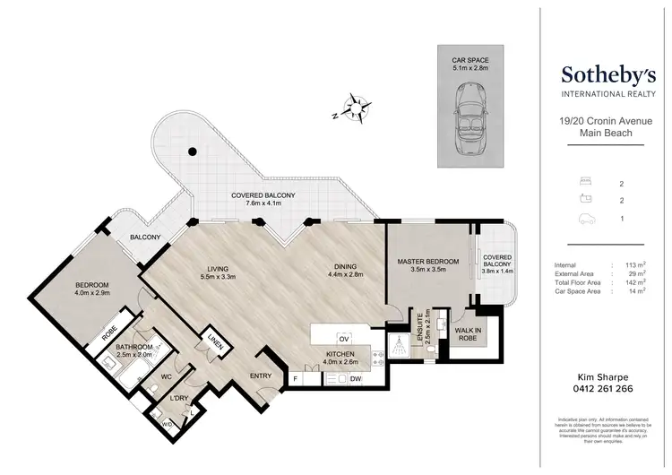 Floorplan of Homely apartment listing, 19/20 Cronin Avenue, Main Beach QLD 4217