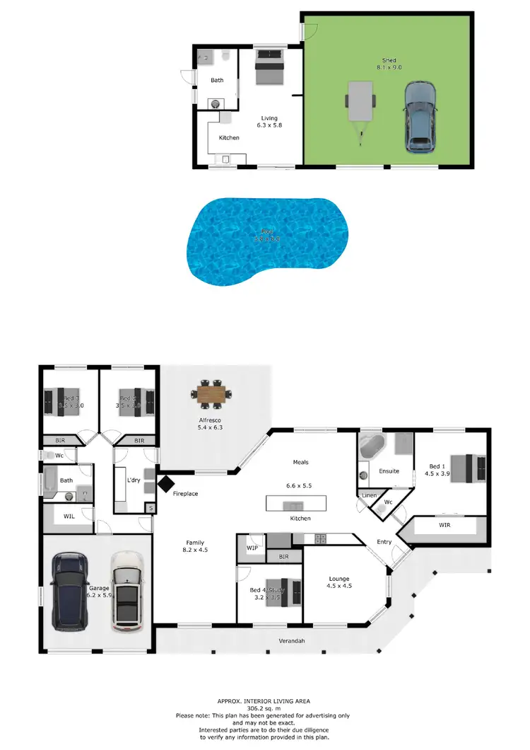 Floorplan of Homely house listing, 14 Indigo Drive, Barnawartha VIC 3688