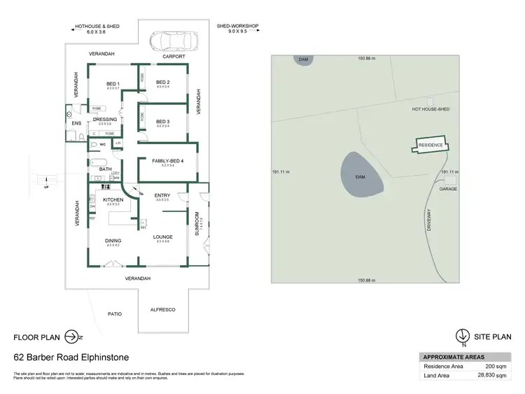 Floorplan of Homely house listing, 62 Barber Road, Elphinstone VIC 3448