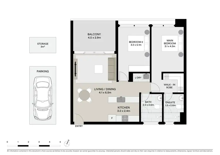 Floorplan of Homely unit listing, 805/378 Forest Road, Hurstville NSW 2220