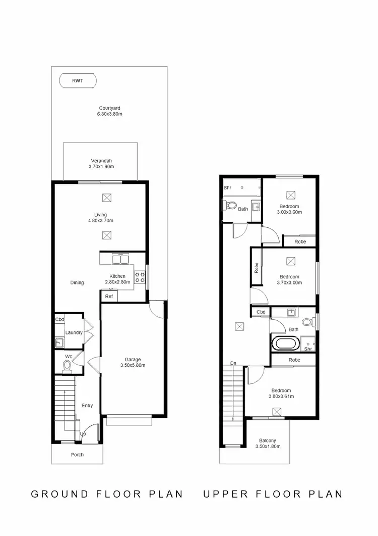 Floorplan of Homely townhouse listing, 22E Warwick Avenue, Kurralta Park SA 5037