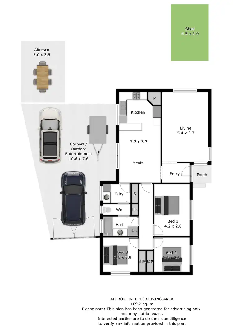 Floorplan of Homely house listing, 36 Trudewind Road, Wodonga VIC 3690