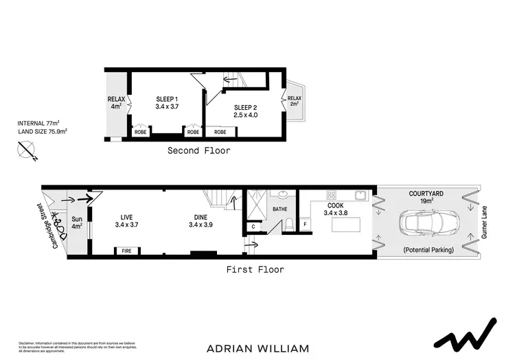 Floorplan of Homely house listing, 12 Cambridge Street, Paddington NSW 2021