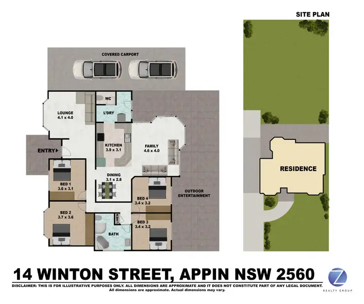 Floorplan of Homely house listing, 14 Winton Street, Appin NSW 2560