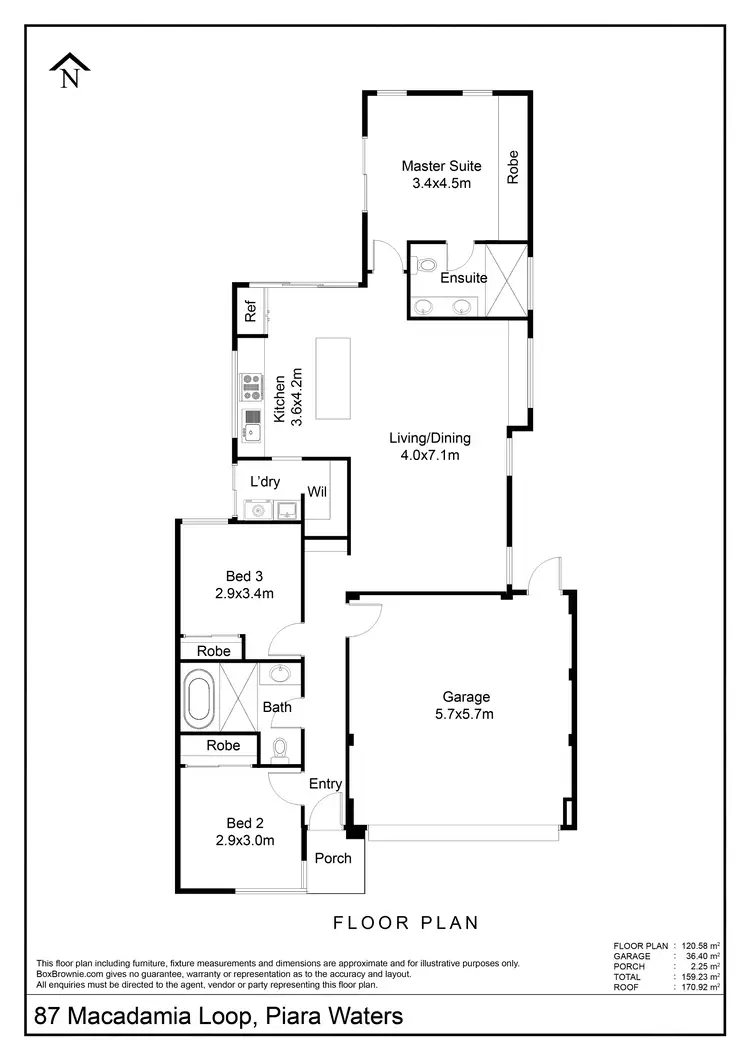 Floorplan of Homely house listing, 87 Macadamia Loop, Piara Waters WA 6112