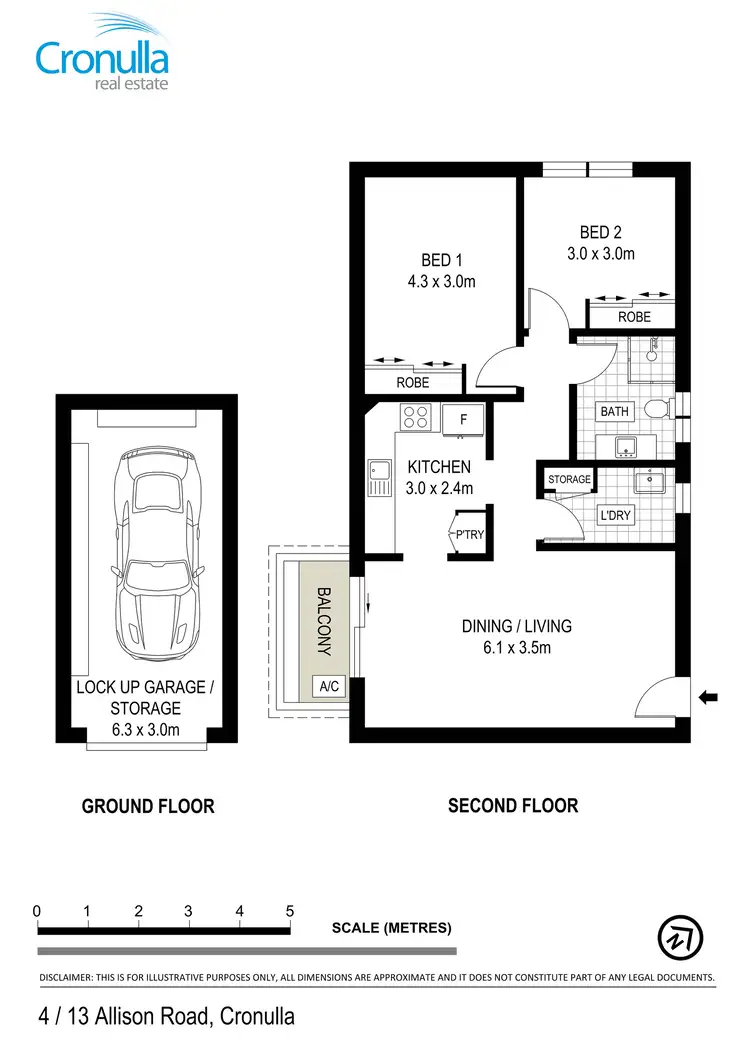Floorplan of Homely apartment listing, 4/13-15 Allison Road, Cronulla NSW 2230