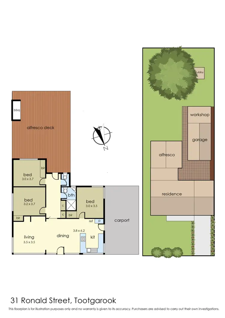 Floorplan of Homely house listing, 31 Ronald Street, Tootgarook VIC 3941