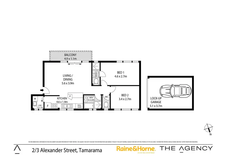 Floorplan of Homely apartment listing, 2/3 Alexander Street, Tamarama NSW 2026
