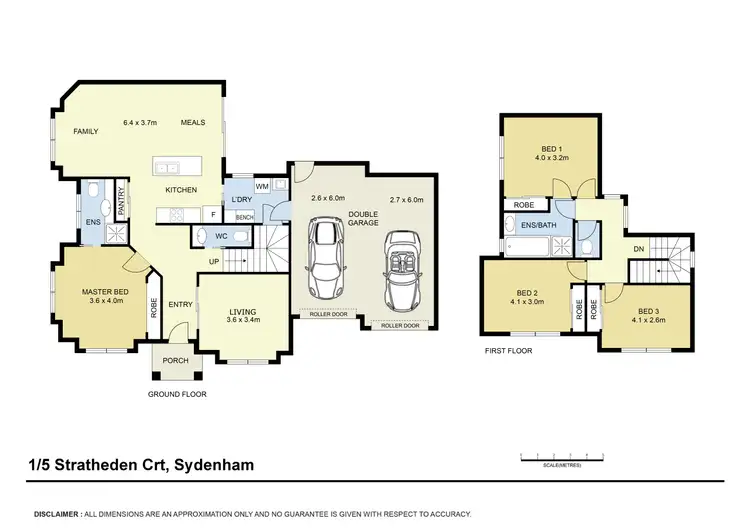 Floorplan of Homely townhouse listing, 1/5 Stratheden Court, Sydenham VIC 3037