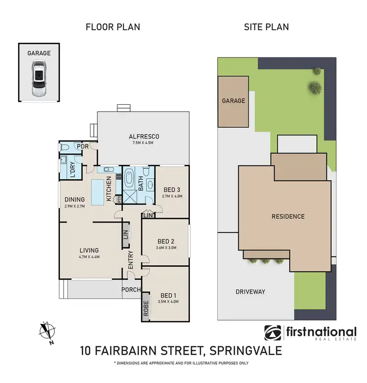 Floorplan of Homely house listing, 10 Fairbairn Street, Springvale VIC 3171