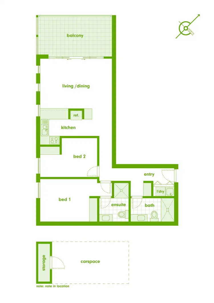 Floorplan of Homely unit listing, 92/311 Anketell Street, Greenway ACT 2900