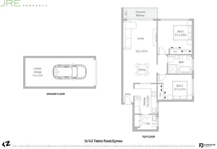 Floorplan of Homely unit listing, 11/43 Talara Road, Gymea NSW 2227