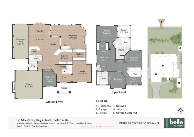 Floorplan of Homely house listing, 56 Monterey Keys Drive, Helensvale QLD 4212