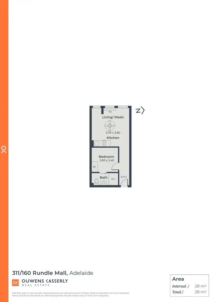 Floorplan of Homely apartment listing, 311/160 Rundle Mall, Adelaide SA 5000