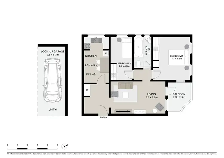 Floorplan of Homely apartment listing, 6/344 Edgecliff Road, Woollahra NSW 2025