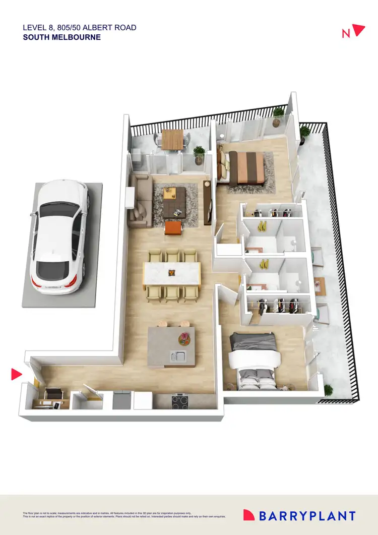 Floorplan of Homely apartment listing, 805/50 Albert Road, South Melbourne VIC 3205