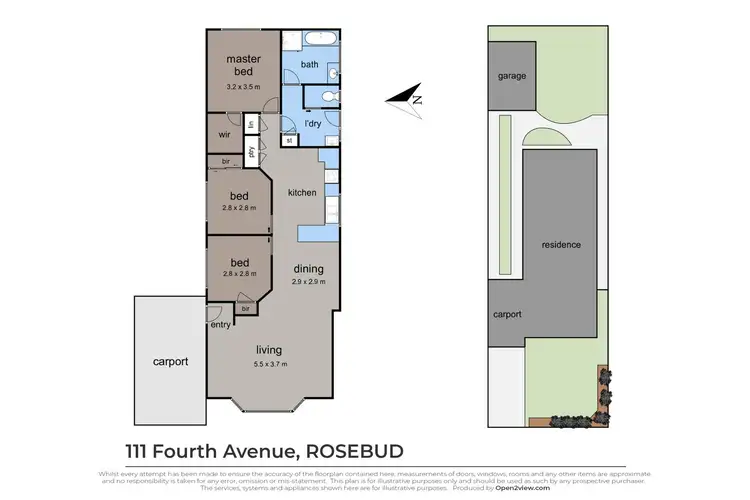 Floorplan of Homely house listing, 111 Fourth Avenue, Rosebud VIC 3939