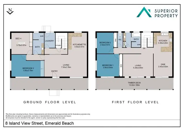 Floorplan of Homely house listing, 8 Island View Street, Emerald Beach NSW 2456