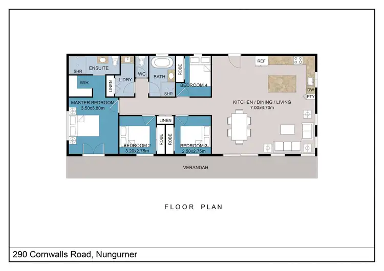 Floorplan of Homely rural property listing, 290 Cornwalls Road, Swan Reach VIC 3903