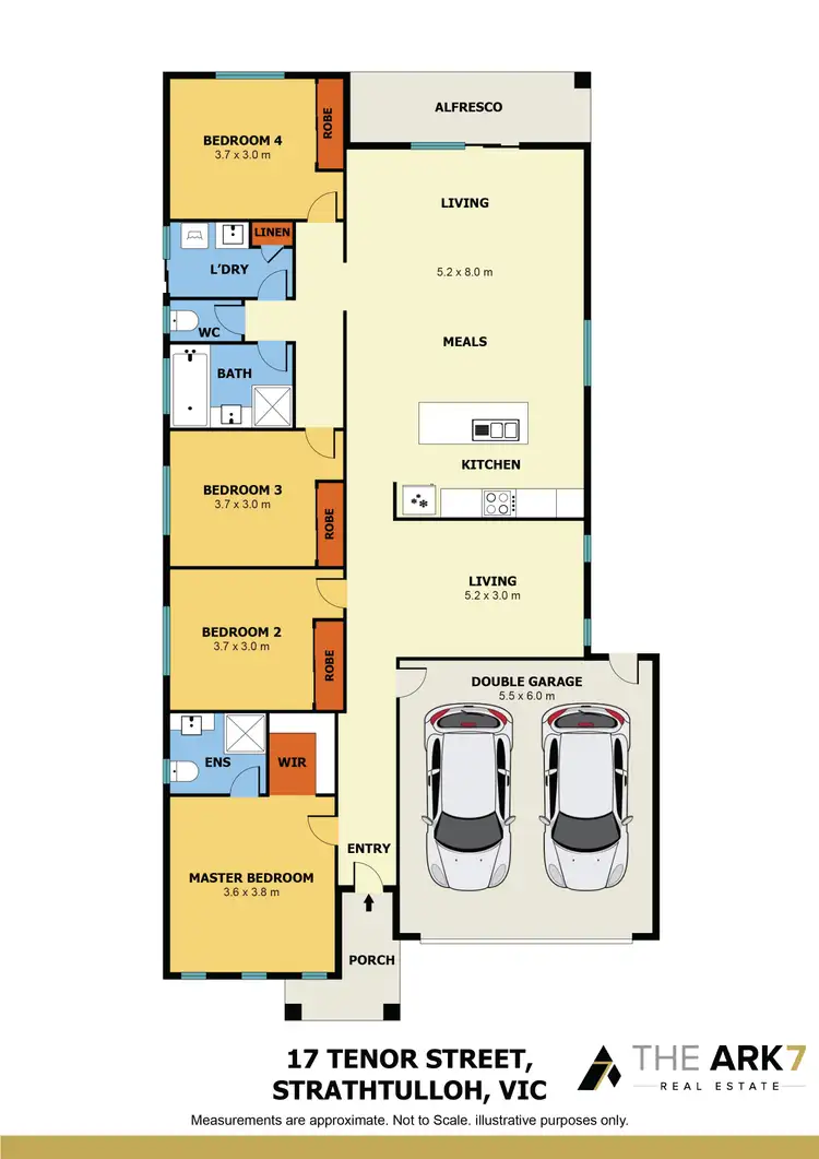 Floorplan of Homely house listing, 17 Tenor Street, Strathtulloh VIC 3338