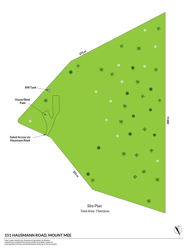 Floorplan of Homely land listing, 151 Hausmann Road, Mount Mee QLD 4521