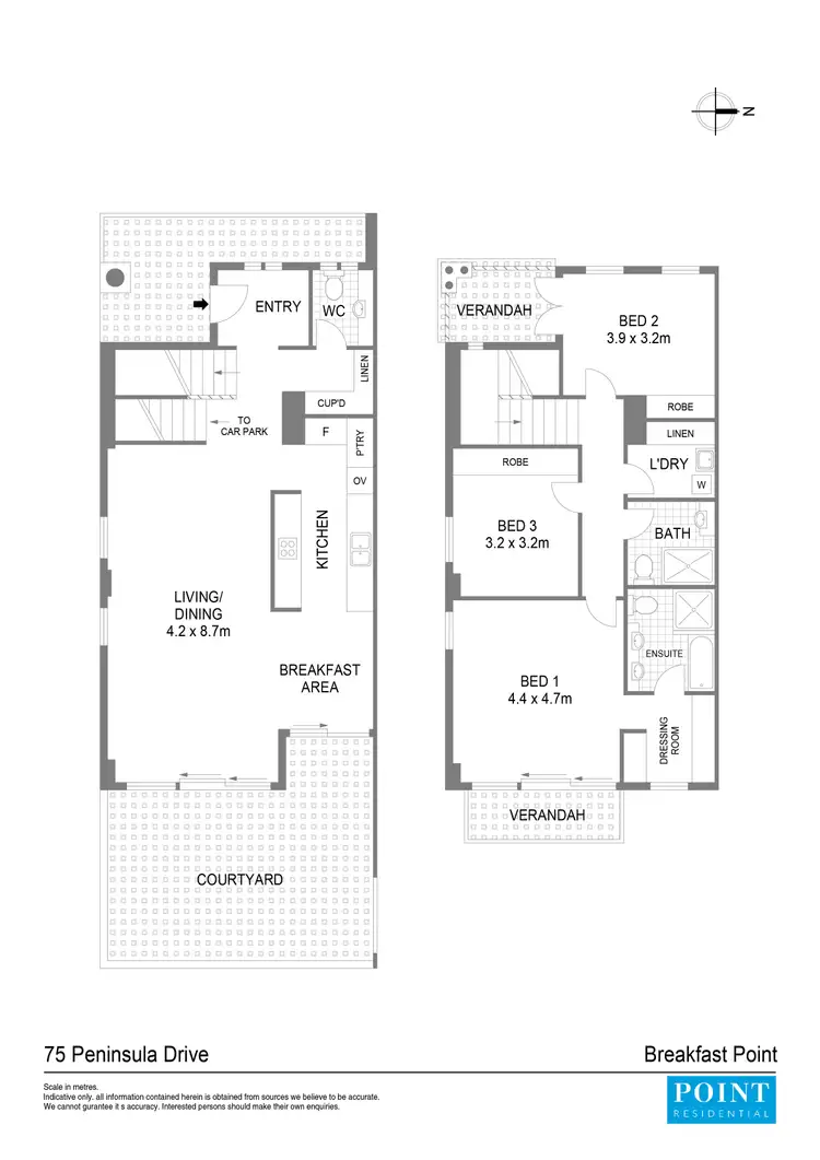 Floorplan of Homely apartment listing, 75 Peninsula Drive, Breakfast Point NSW 2137