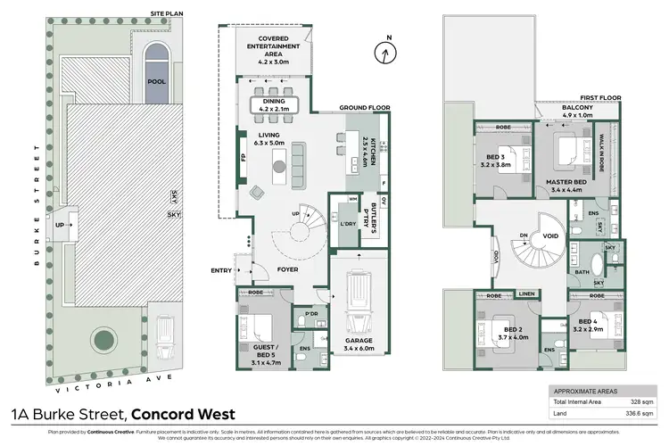 Floorplan of Homely semi-detached listing, 1A Burke Street, Concord West NSW 2138