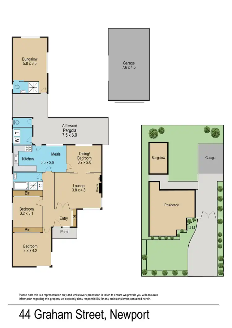 Floorplan of Homely house listing, 44 Graham Street, Newport VIC 3015